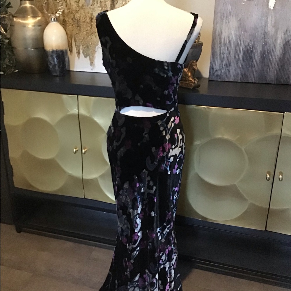 Black Silver and Purple Maxi Dress - Picture 10 of 16